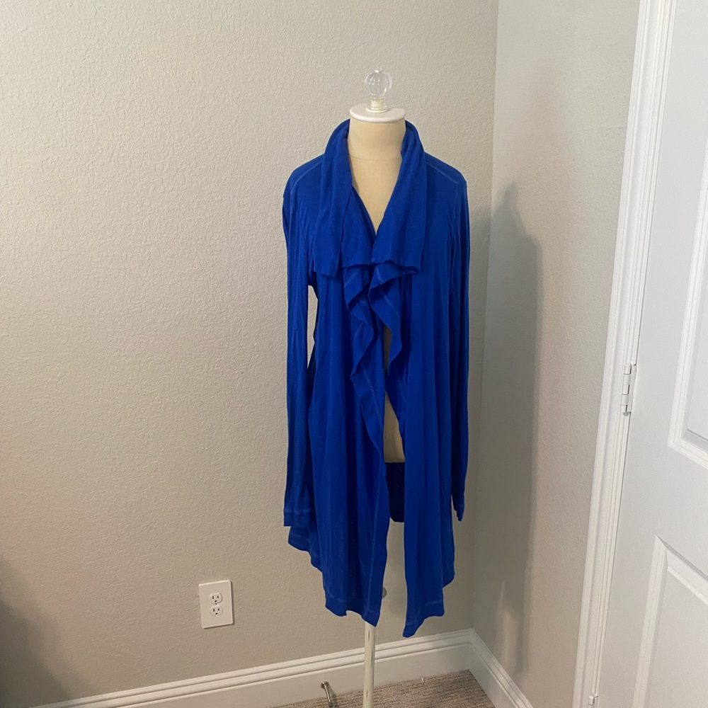 Three dots blue cardigan